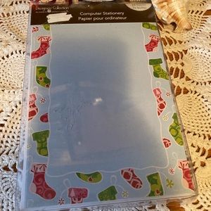 Christmas 🎄🎅 Letterhead, 24 Sheets, Print Your Own Stationery, 5.5” x 8.5”